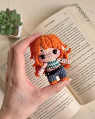 Móc Khóa Len Anime Nami One Piece