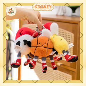 Móc Khóa Bông Thể Thao Size 15cm- Gấu Bông Bóng Đá Mềm Mịn Dễ Thương