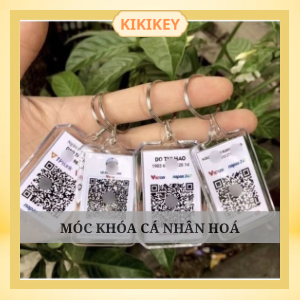 Combo 2 Móc Khoá In Hình/QR Code Theo Yêu Cầu - Cá Tính & Tiện Lợi