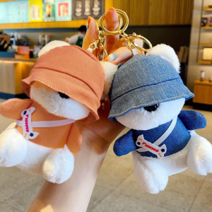Móc khóa gấu bông cute, móc chìa khóa thú nhồi bông dễ thương trang trí balo túi xách, phụ kiện thời trang đẹp